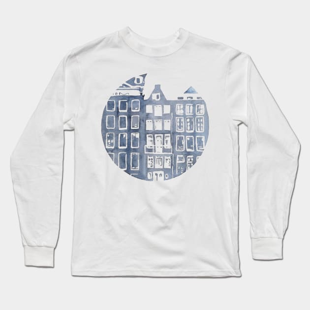 Amsterdam Long Sleeve T-Shirt by RosanneCreates